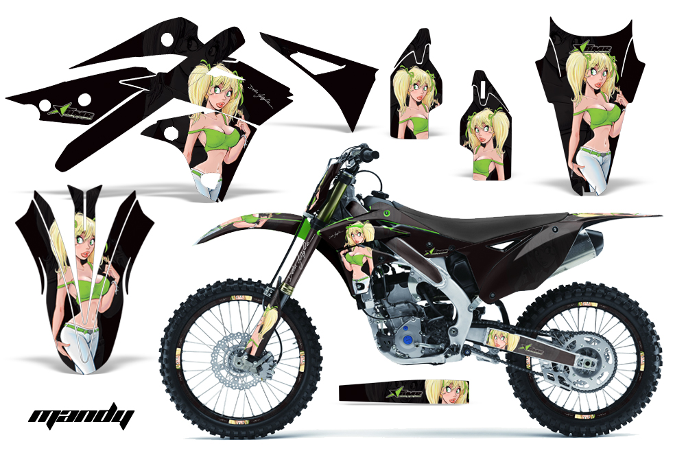 Kawasaki KX250F 2013 Graphics Kit Decal MANDY GK NPs